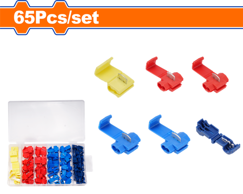 Набор зажимов для проводов 65 шт (20) WADFOW WFKAB01