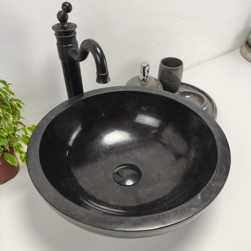 Раковина из мрамора Bowl Black Small BM-61094 40*40*15