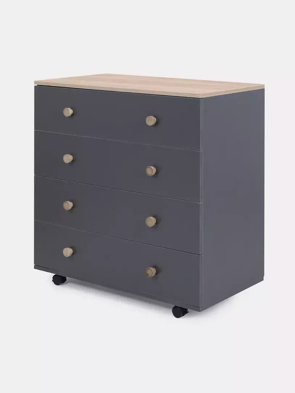 Комод RANT "ELSA PRO" с органайзером 80 см. 4 ящика (арт.125) Moon Grey