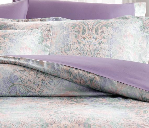 Постельное белье  GATSBY фиолетовый TIVOLYO HOME Турция