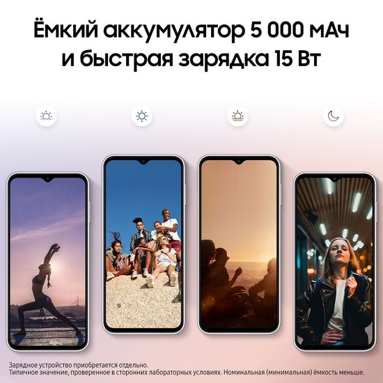 Смартфон Samsung Galaxy A14 4/64 Гб серебристый