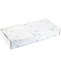 Блюдо сервировочное "Черный мрамор" 34*15*5 см (подарочная упаковка)