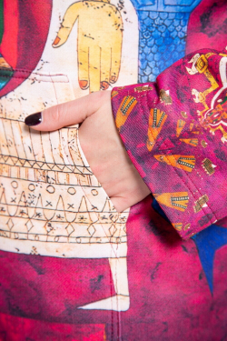 Комплект (худи и гетры) "Химера", по мотивам живописи художника-сюрреалиста Виктора Браунера