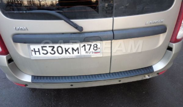 Защитная накладка «Тюн-Авто» на задний бампер Лада Ларгус