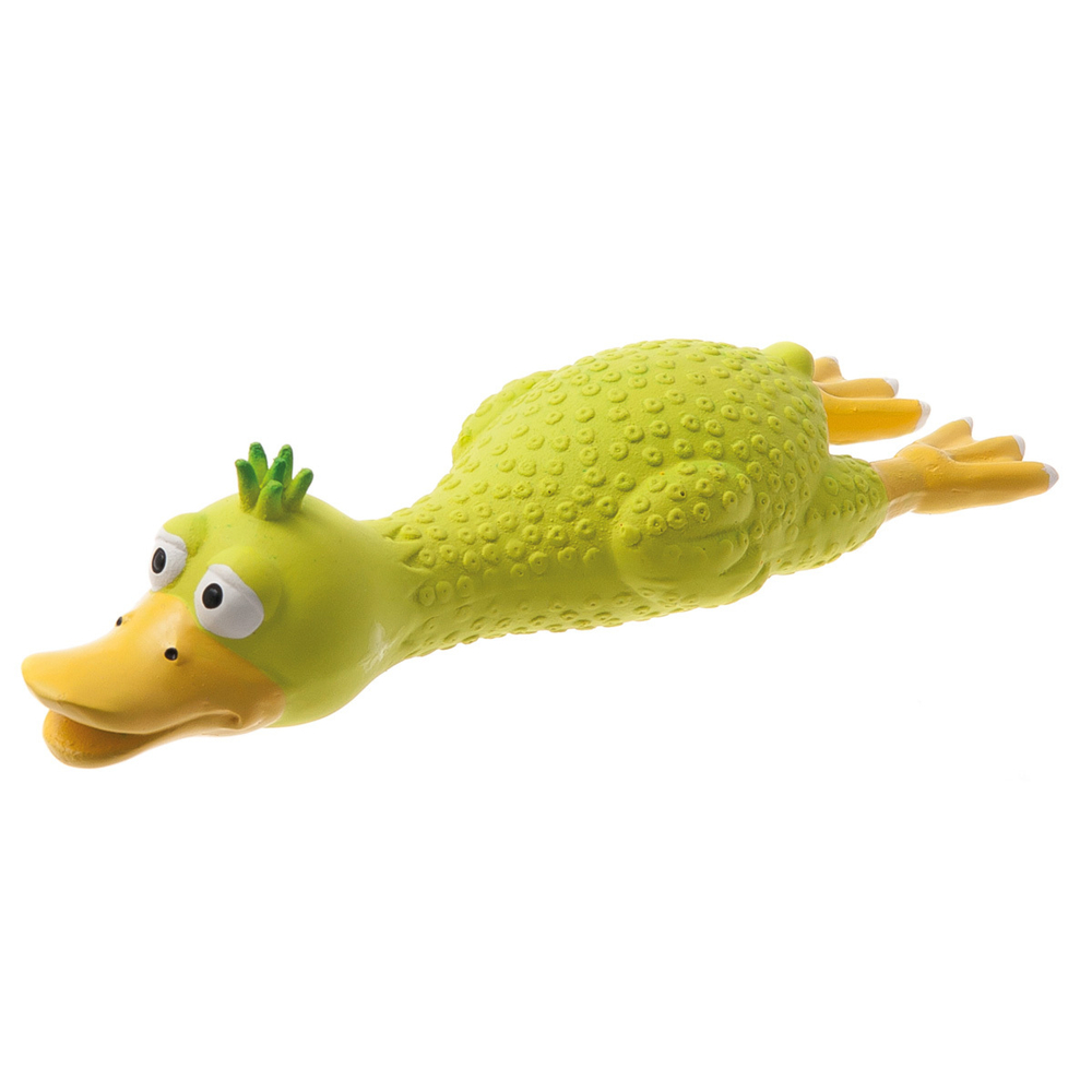 ZOOONE Игрушка для собак из латекса "Утка", 19 см