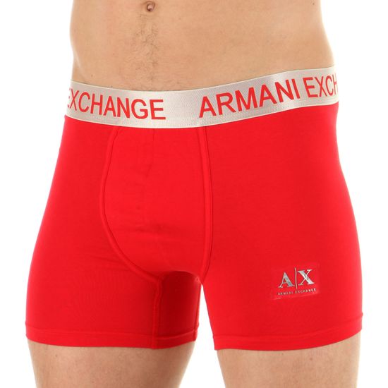Мужские трусы боксеры красные Emporio Armani Long