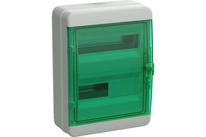 Корпус пластиковый КМПн-24 IP65 зеленая прозрачная дверь TEKFOR IEK
