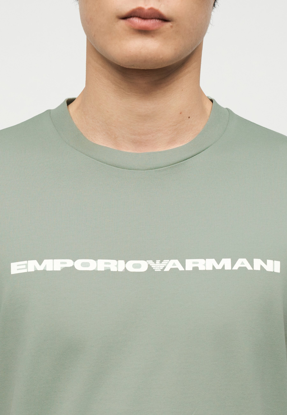 Emporio Armani Футболка с принтом - Зелёный