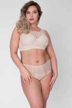 Кружевной бюстгальтер-топ с мягкими чашками (Размер: 100D) (Цвет: черный)