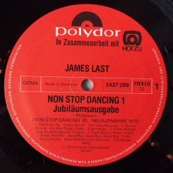 Винтажная виниловая пластинка LP James Last Джеймс Ласт Non Stop Dancing 20 (Germany 1975)