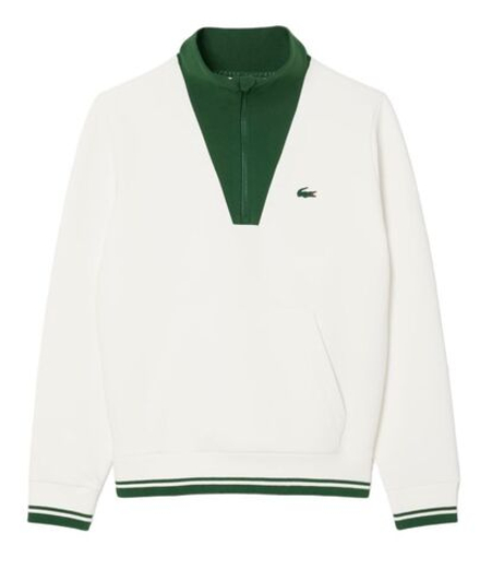 Женская Кофта теннисная Lacoste Heritage UV Protect - white/green