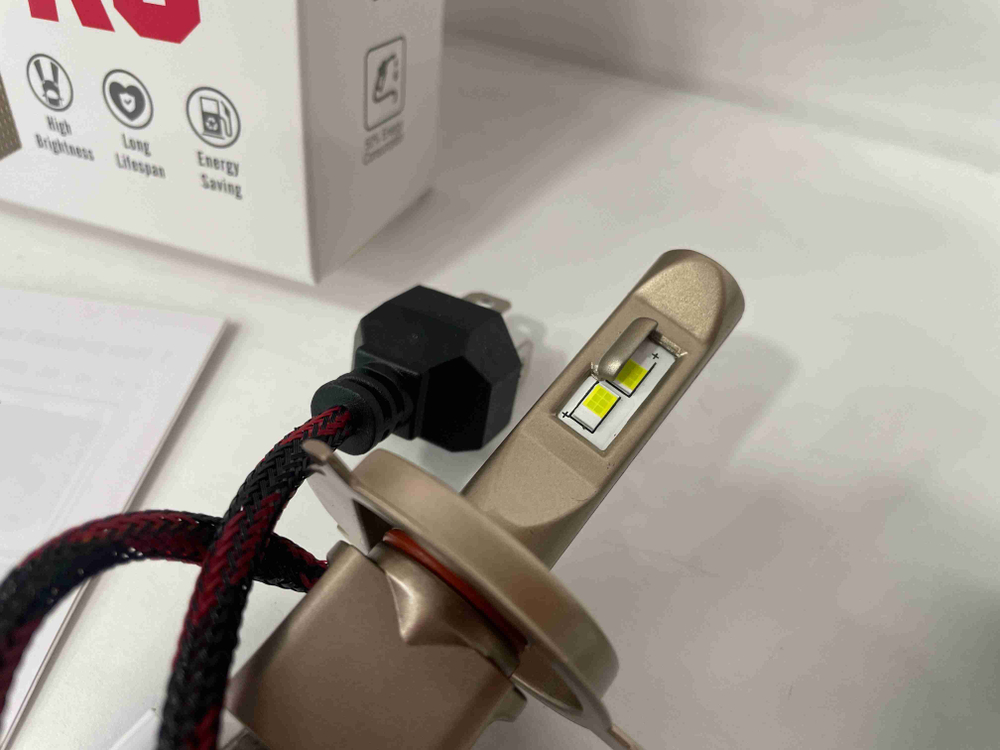 H4 / Светодиодные лампы K3, без вентилятора, 12v, 55w (2 шт. / комплект)