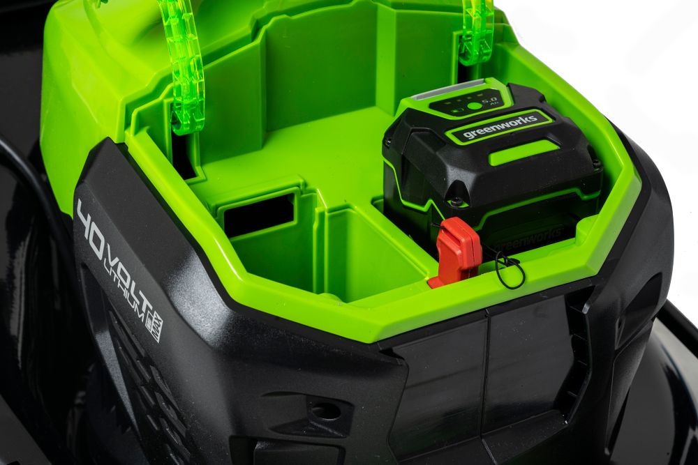 Газонокосилка аккумуляторная Greenworks GD40LM46SP, 40V, 46см, самоходная, бесщеточная, c 1хАКБ 8 Ач и ЗУ (2506807UH)