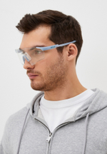 Спортивные очки с диоптриями HILX Gladiator (L) / Shiny Crystal Milky Light Grey / Photochromic Lens