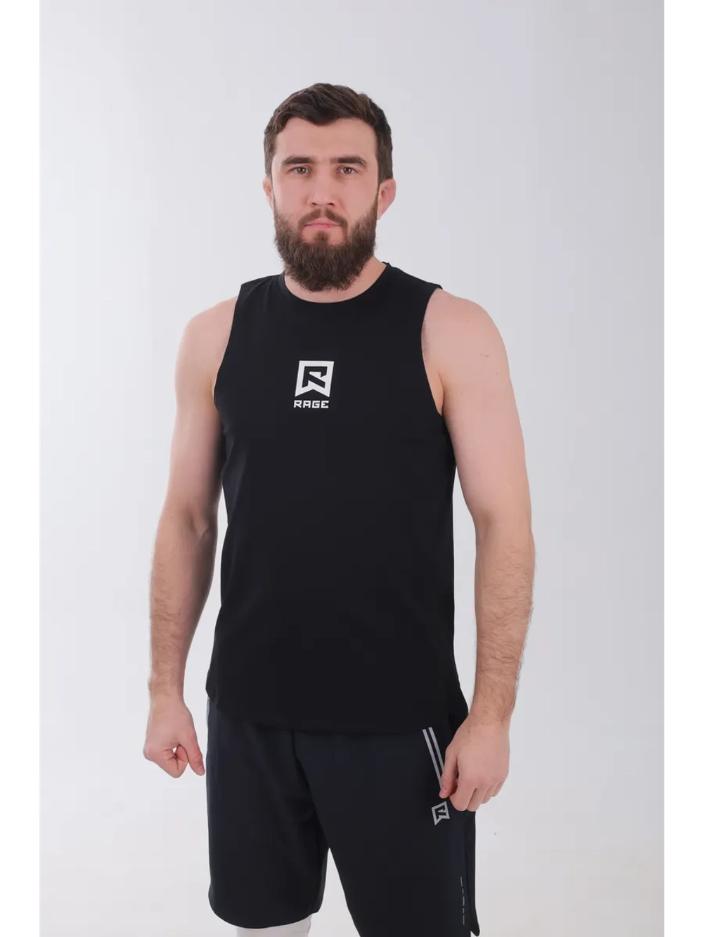 Спортивная футболка майка тренировочная без рукавов