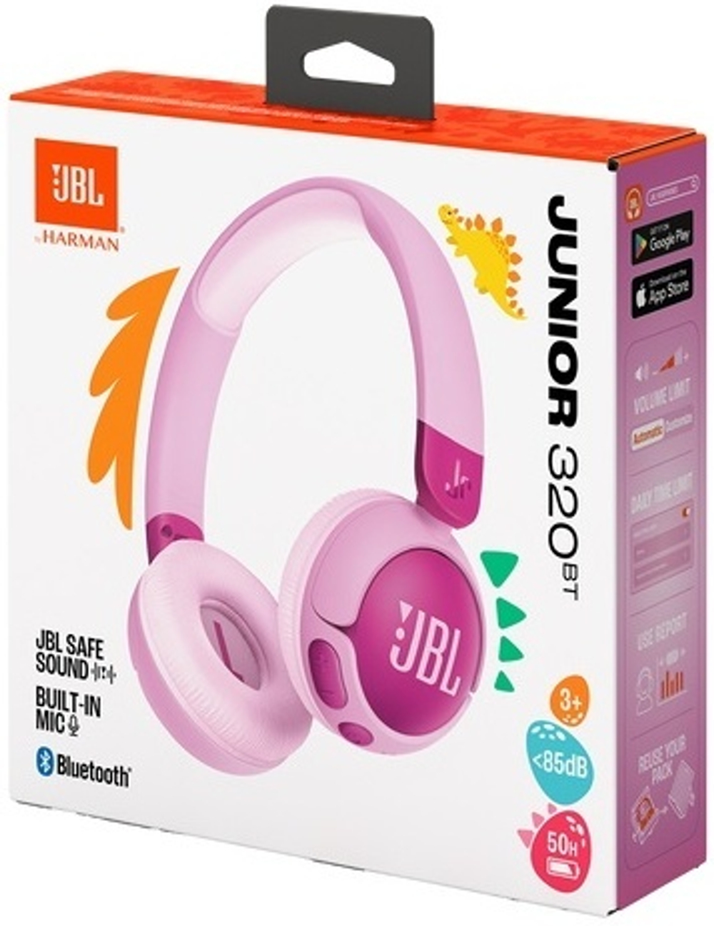 Детские беспроводные наушники JBL Junior 320BT, фиолетовый