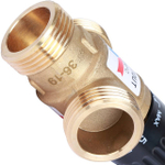 Клапан термостатический смесительный STOUT - 1" (НР, 35-60°C, Kvs 1.6, L-образное смешивание)