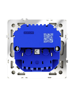 Розетка 1-м СП S70 16А с USB A+С с заземл. защ. шторки механизм шелк Voltum VLS040504