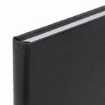 Блокнот А5 (148х218 мм), BRAUBERG "Select", 96 л., балакрон, резинка, клетка, черный, 125211