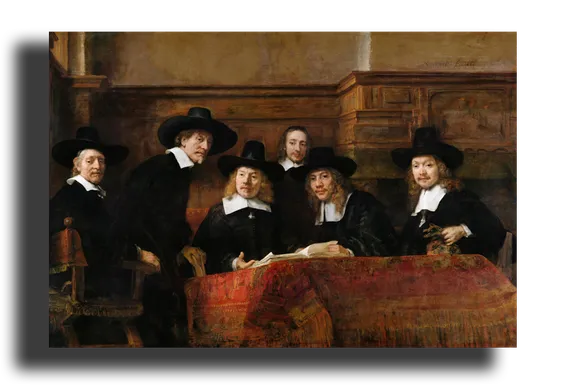 Репродукция " Рембрандт - Синдики"