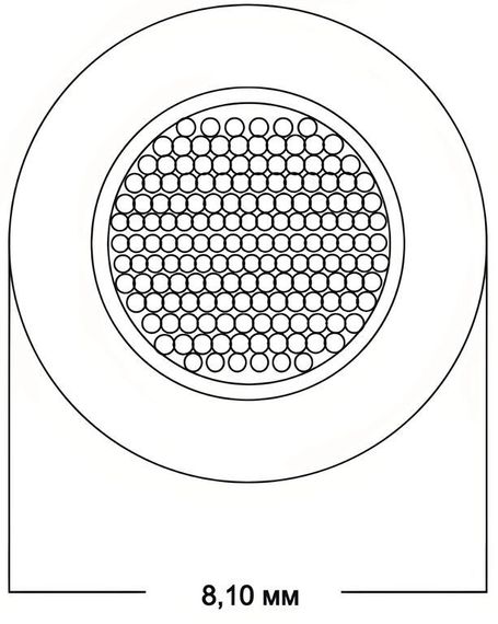 Акустический кабель Van den Hul SCS - 4. В нарезку. Цвет: кремовый