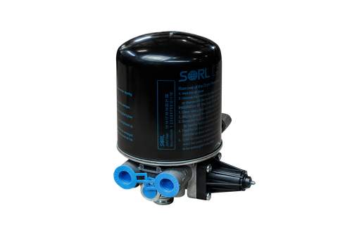 Осушитель 8.1 bar, с подогревом, без глушителя, КАМАЗ, НЕФАЗ, МАЗ (4324101400) SORL