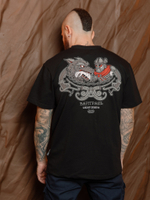 Футболка Варгградъ мужская черная «Кусающий длань»