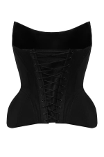 Чёрный корсет с бочками