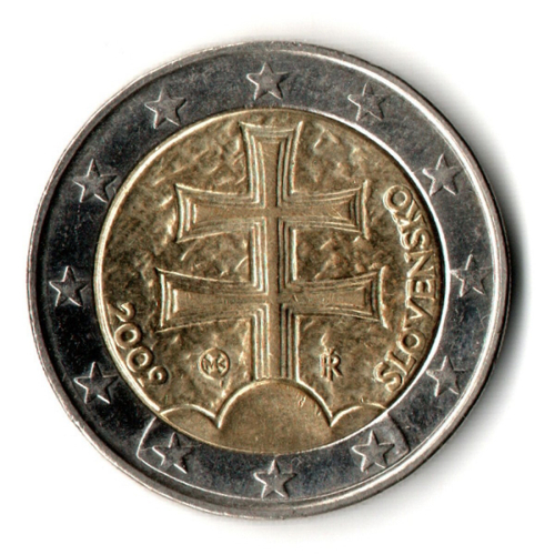 2 евро Словакия 2009 год