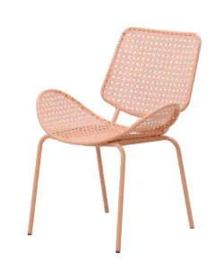 "Гермес" стул стальной, цвет светло-розовый