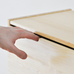 Комод, 62х30х90, Раст, для одежды и игрушек, с ящиками, массив сосны, без отделки, IKEA