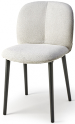 Стул с обивкой Scab Design Natural Mentha Pop, черный ясень, слоновая кость