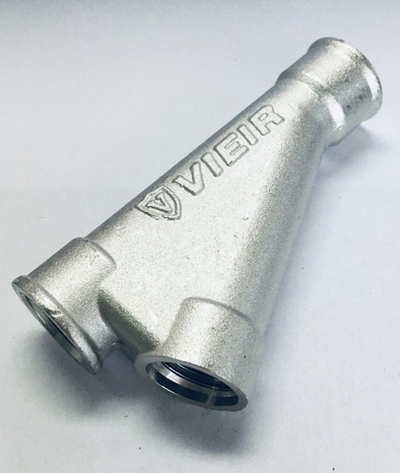 Тройник косой для гильзы под пог. дат. тем. 1/2 ViEiR  (32/8/4шт)