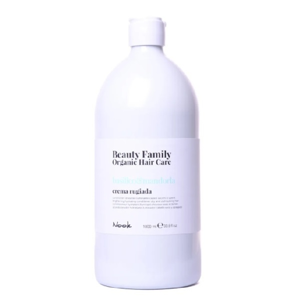 Крем-кондиционер для сухих и тусклых волос Nook Beauty Family Crema Rugiada Basilico&Mandorla 1000мл
