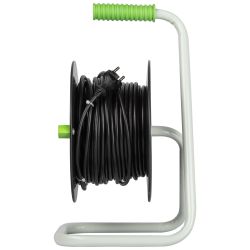 Удлинитель силовой ЭРА GREEN LINE KAT-2x1.5-40m Greenline на катушке пластик 4 розетки без заземления 40м ПВС 2x1.5мм2