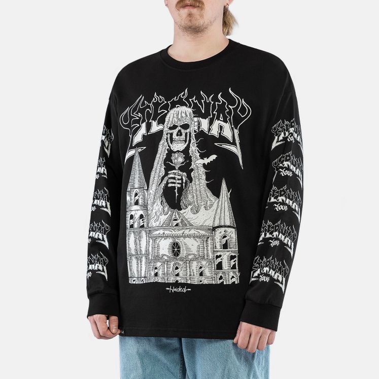 Лонгслив HAIDED ETERNAL LOVE, черный