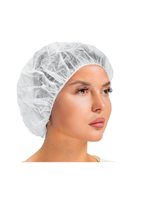 Шапочка-шарлотка Medicom Bouffant Caps, белый, 100 шт