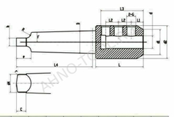 Оправка для корпусных сверл MTA5-SLA40-105 ACCKee