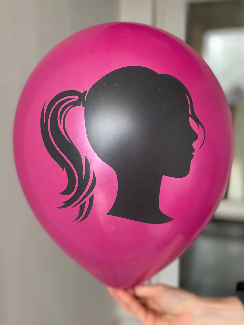 Воздушный шар с рисунком С днём рождения, Барби Barbie 35см ПАЛИТРА №4352