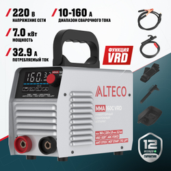 Инверторный сварочный аппарат ALTECO MMA 160C VRD
