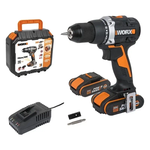 WORX WX102 дрель-шуруповерт аккумуляторная (2 x 2 Ач, ЗУ)