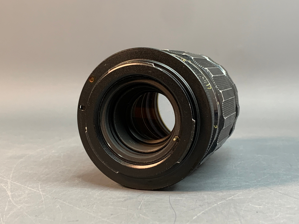 Komura Sankyo Koki 135mm f/2.8 с переходником на Canon, царапины