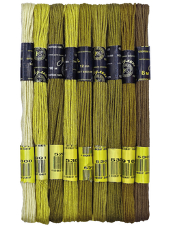 Наборы ниток мулине для вышивания ПНК Киров 9 шт.