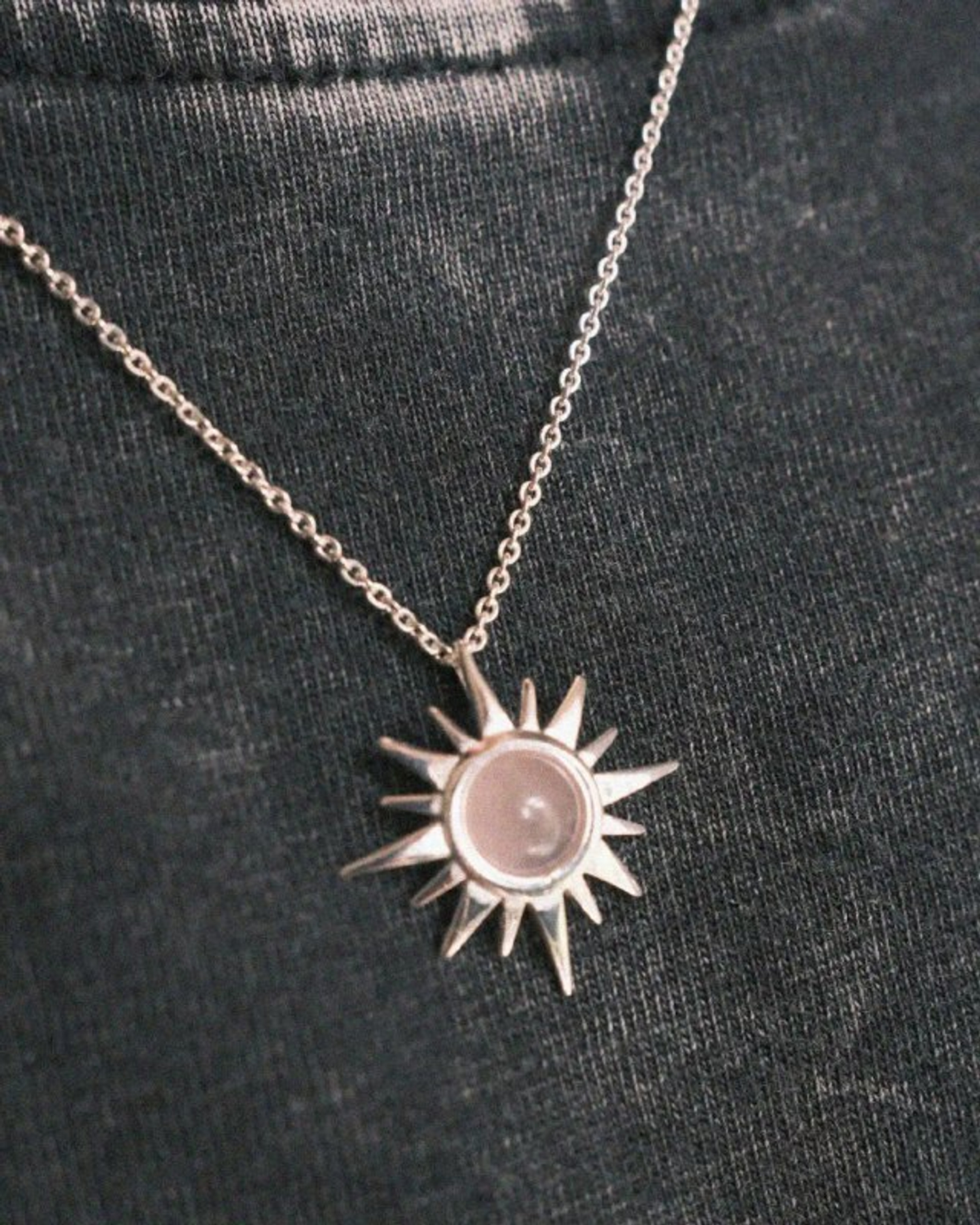 Подвеска Polar c розовым кварцем