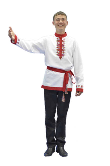 Рубашка мужская с поясом