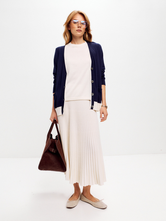 Кардиган из шелка и кашемира