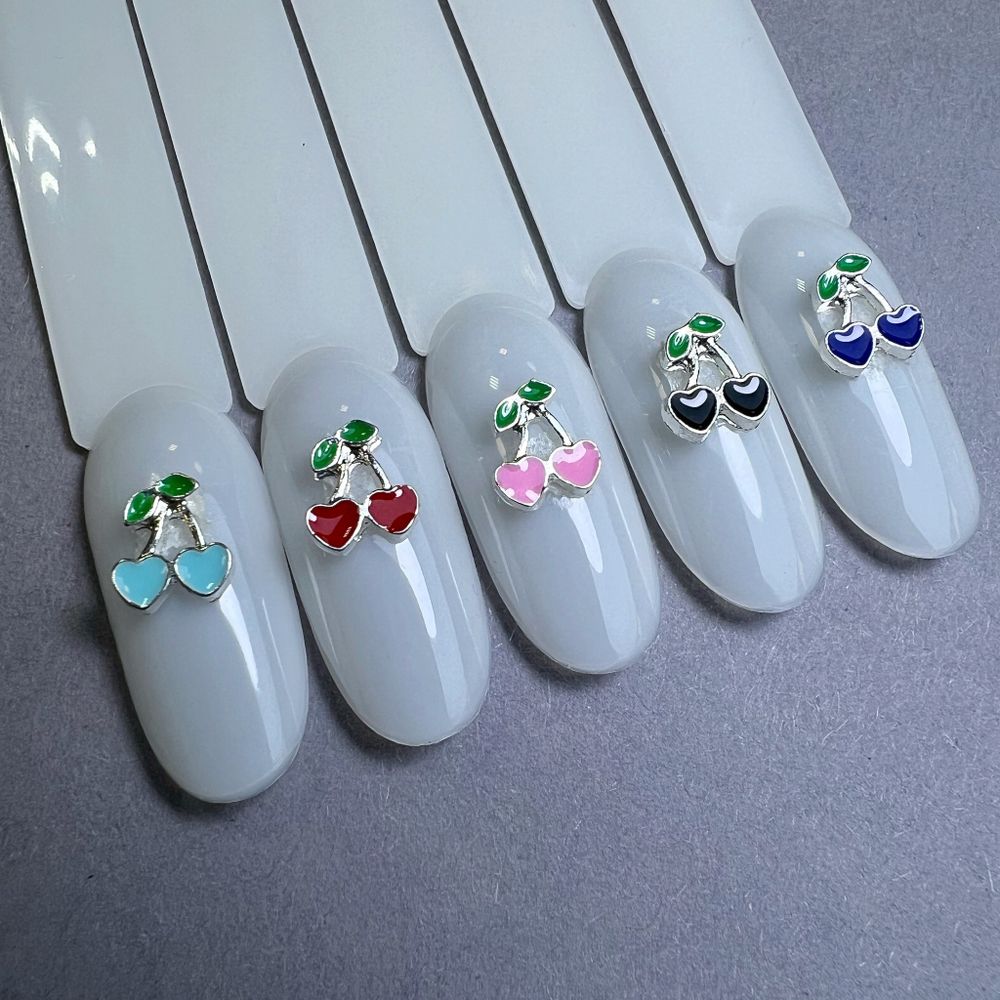 1850 Фигурки объёмные "Вишенки" металл 5 шт