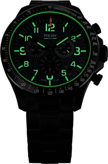 Швейцарские тактические часы Traser P67 Officer Chrono Green 109464