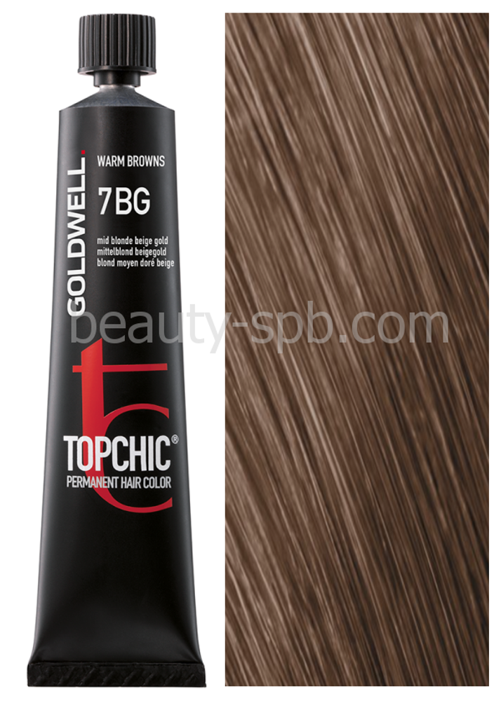 Goldwell Topchic 7BG средний коричнево-золотистый блондин 60 мл