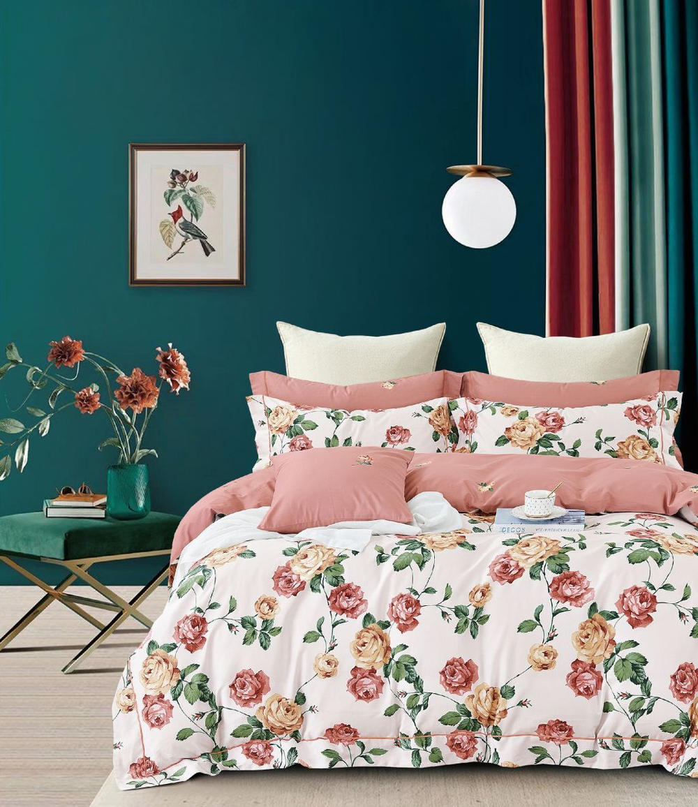 Постельное белье 2 спальное евро Asabella 1902-6